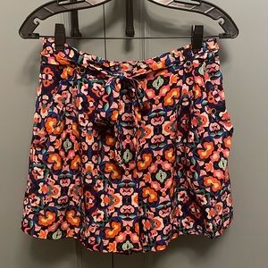 Yumi Kim Silk Floral High Waisted Shorts M/L